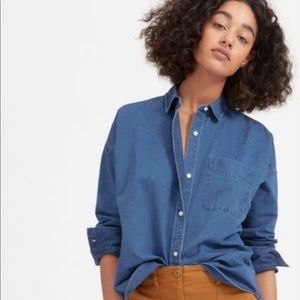 Everlane Square Jean Shirt in Indigo